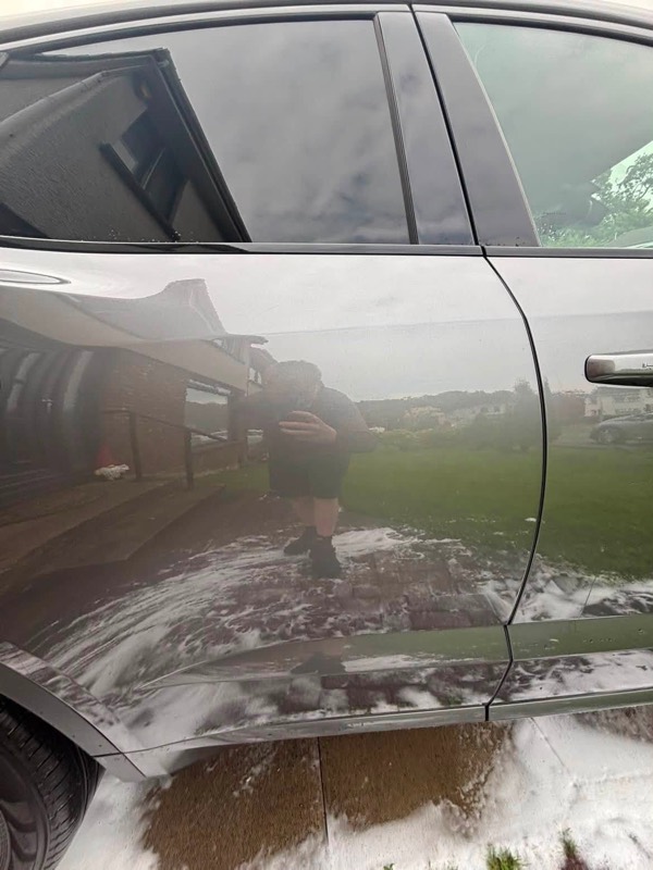 Paintwork after decontamination and wax